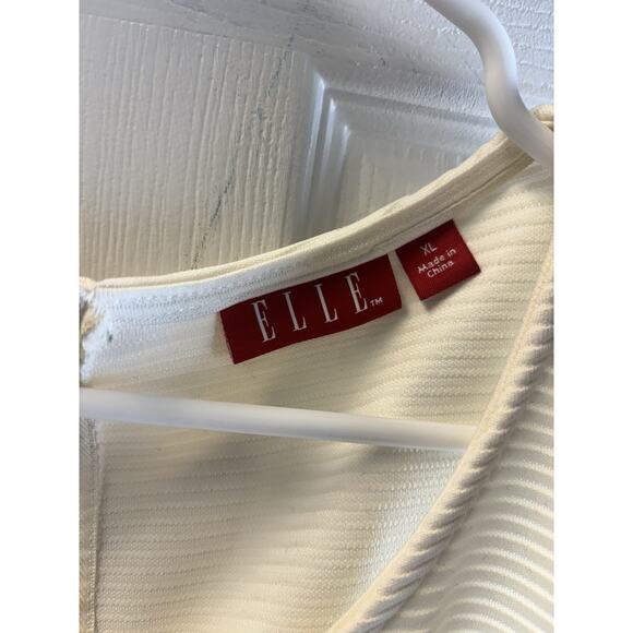 Elle Cream Office Wear Blouse XL - Picture 2 of 4